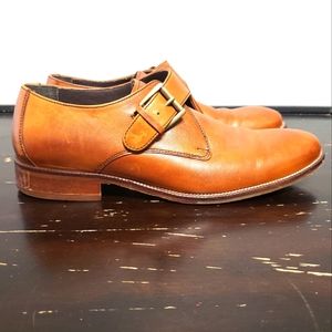 Men's Brown Williams Leather Monk-strap Shoe